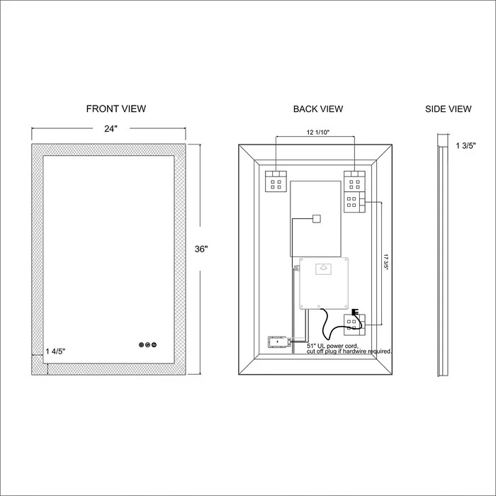 Led Framed Mirror